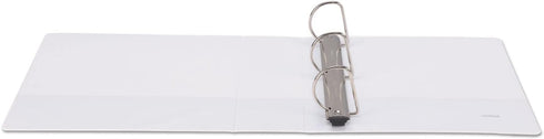 Universal UNV30752 3 in. Capacity 11 in. x 8.5 in. 3 Rings Deluxe Easy-to-Open D-Ring View Binder - White by Universal