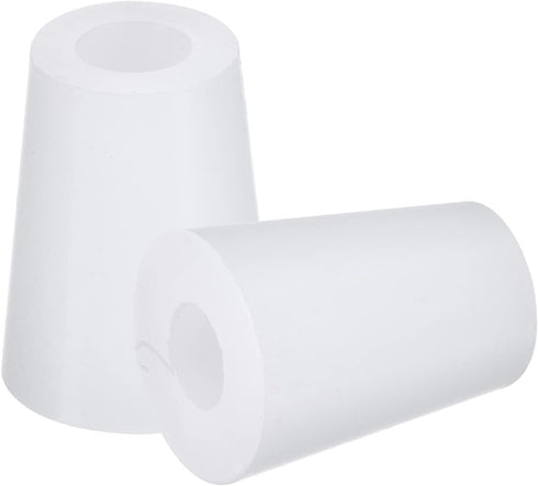 MECCANIXITY Silicone Rubber Tapered Plug White 15mm to 20mm with Hole for Powder Coating, Painting, Laboratory Use 2