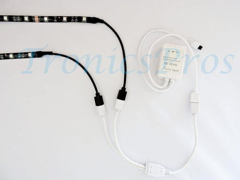 TronicsPros 4 2 1 2 5050 3528 2835 12inch, 1pc Pin RGB LED Strip Splitter Cable Way to Splitter Connector SMD RGB LED