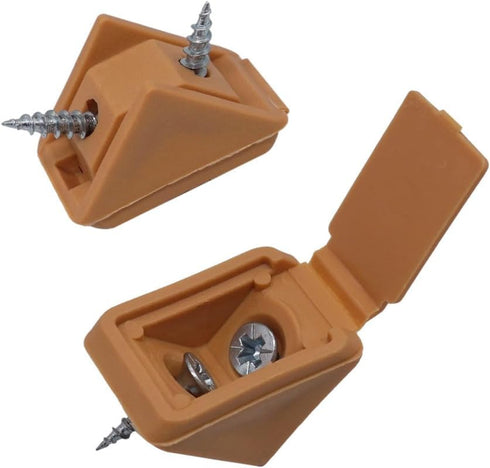 Generic (Pack 20) 0.78" 0.78" 0.70" (20 20 18 mm) 90 (20, of Light Brown Shelf Brackets x x x x Furniture Corner Joints