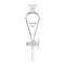 stonylab Borosilicate Glass 60 ml Heavy Wall Conical Separatory Funnel with PTFE Stopcock, 19/26 Joints
