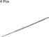 4pcs Chainsaw File, 11/64" (4.5mm) Round High Carbon Steel Double Cut Rasp for Sharpening