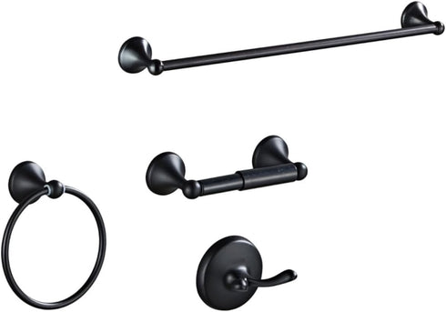 Bathroom Towel Holder Stand of Stainless Steel Towel Racks Black Hardware for