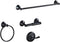 Bathroom Towel Holder Stand of Stainless Steel Towel Racks Black Hardware for