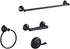 Bathroom Towel Holder Stand of Stainless Steel Towel Racks Black Hardware for