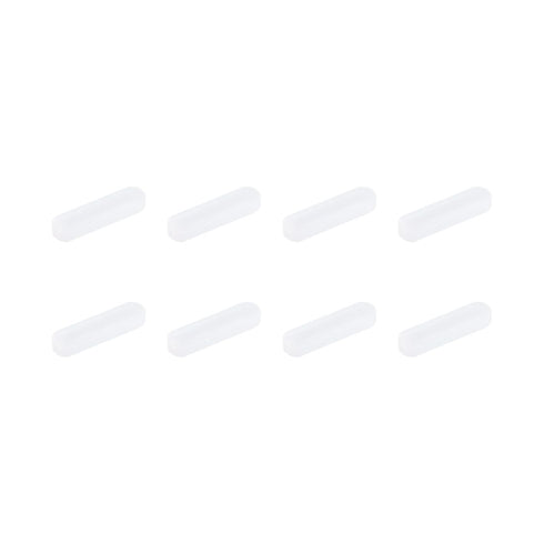 MECCANIXITY Magnetic Stirrer Mixer Stir Bar Rod, 30mm x 8mm Cylinder Shape PTFE Coating, 8 Pcs