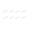 MECCANIXITY Magnetic Stirrer Mixer Stir Bar Rod, 30mm x 8mm Cylinder Shape PTFE Coating, 8 Pcs