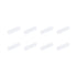 MECCANIXITY Magnetic Stirrer Mixer Stir Bar Rod, 30mm x 8mm Cylinder Shape PTFE Coating, 8 Pcs