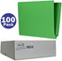 The File King Green File Folder, Full Side Tab, Letter Size, Box of 100, 11-Point Fiber Construction, USA Made