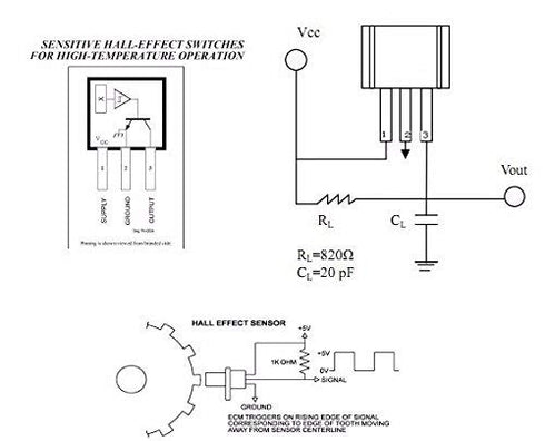 10pcs A3144 3144 Hall Effect Sensor Magnetic Detector, 3-Pin
