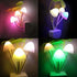 Tuelaly 5PC Cute Night Light, Creative Mushroom LED Avatar Night Light Bed Saving Sensor Light Lamp Romantic
