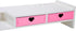 Kawaii Desk Organizer with Drawers, Cute Monitor Riser Stand for PC, Laptop, Printer