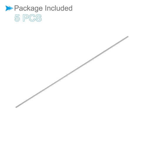Round Steel Rod, 0.7mm Diameter 60mm Length, High Speed Steel Bar Stock for Drill Lathes, 5-Pieces