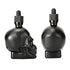 Tvoip Glass Dropper Bottle 2OZ/60ML Skull Shape Bottle for Halloween, E Liquid, Essential Oil with Pipette