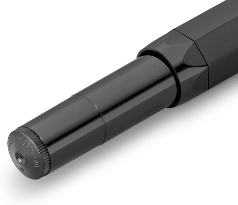 Kaweco CLASSIC SPORT Fountain Pen, Black, 23 Carat Gold-Plated Steel Nib, 13 cm