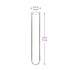 Glass Test Tubes, Sturdy Round Bottom Clear Test Lab Tubes (100, 12x75 mm)