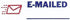 ACCUSTAMP2 035541 1 5/8 1/2 Pre-Inked Shutter Stamp, Red/Blue, EMAILED, x