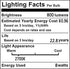 Lxcom Lighting A19 Half Chrome Gold LED Bulb, 8W Dimmable, 80W Equivalent, Warm White 2700K, 4 Pack