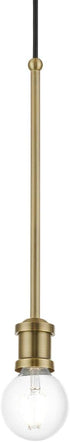 1 (47161-01) Livex Lighting Lansdale Light Pendant in Antique Brass