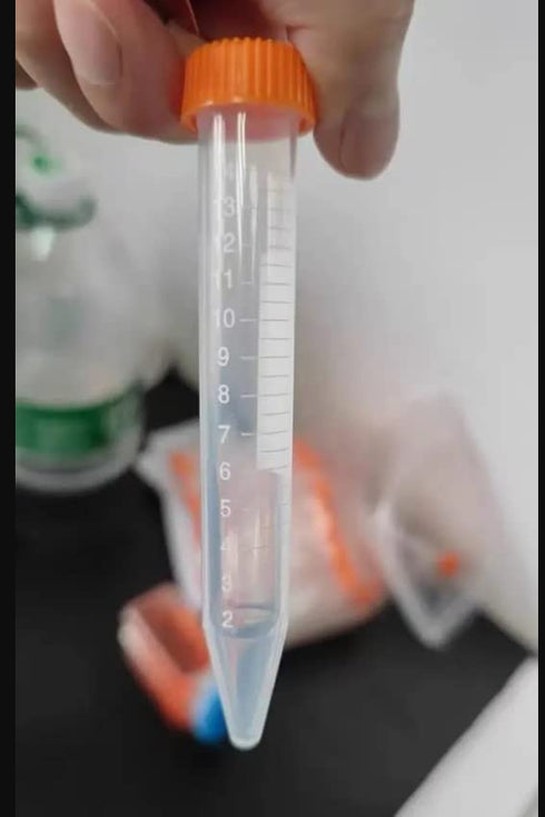Othmro 50ml Conical Centrifuge Test Tubes, 50pcs with Random Color Screw Cap for Liquid Sample Storage
