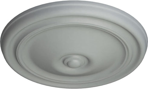 Ekena Millwork CM12RE Reece Ceiling Medallion, 12"OD x 1 3/4"P (Fits Canopies up to 2 3/8"), Factory Primed by Ekena Millwork