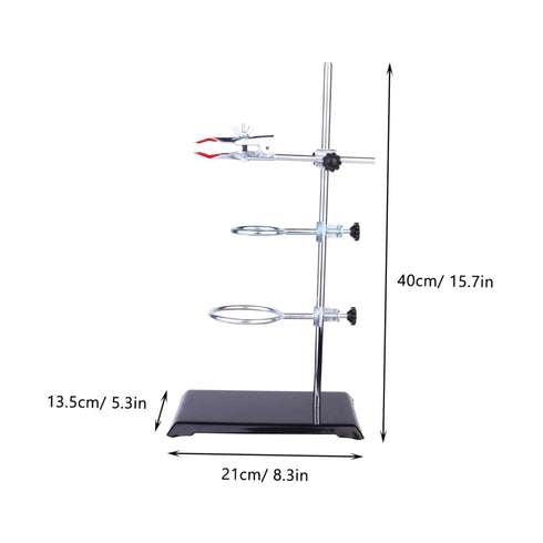 HEATSHAKING Set Science Lab Chemistry Station Test Tube Rack Retort Stand Support Stand Rod Chem Equipment Kit