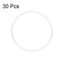 uxcell Silicone O-Rings, 30mm OD 27mm ID 1.5mm Width VMQ Seal Gasket for Pipe Repair, White, Pack of 30