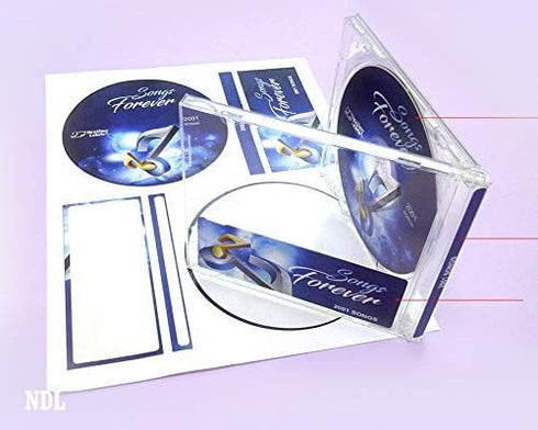 NextDayLabels Memorex CD/DVD Label, 2 Per Page (50 Labels / 25 Sheets)