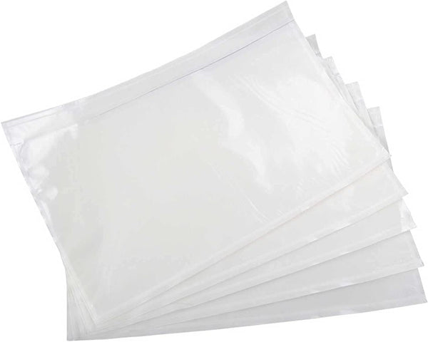 BEUYI Clear Packing List Envelopes, 7.5'' x 5.5'' Shipping Label Pouches, 200 Pack for Documents