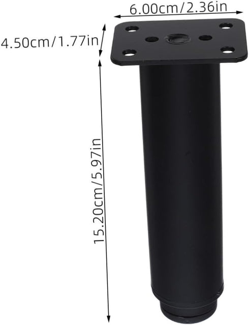 4pcs STOBOK Adjustable Height Metal Furniture Legs for Sofa Cabinet and Tv Stand Versatile Support Feet for Uneven