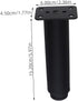 4pcs STOBOK Adjustable Height Metal Furniture Legs for Sofa Cabinet and Tv Stand Versatile Support Feet for Uneven
