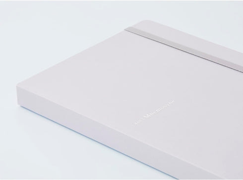 Maruman MNEMOSYNE Journal Notebook, 8.5 x 6.02 Inches (A5), 5mm Dot Grid, Hard Cover with Elastic Band, 90 gsm, 120