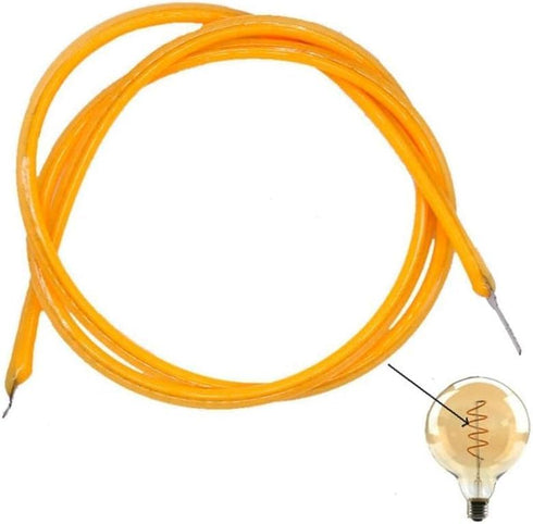 Red 130mm Edison Bulb 3V COB LED Filament Flexible Lamp Parts, Warm Light Accessories (130mm)