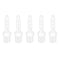 Quickun Plastic Hose Barb Fitting, 1/4" Barb to 1/4" Male Thread Adapter Union Fitting (Pack of 5)