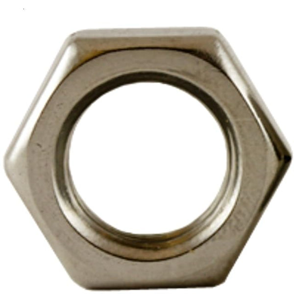 Chipmunk Hardware 1/2""-13 Thin Hex Jam Nuts (Pack of 10), 18-8 (304 / A2)
