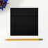LUXPaper Square Invitation Envelopes, Peel & Press, 5" x 5", Black Linen, 80lb Text, 50 Qty