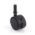 OSALADI 2set Swivel Casters, Durable 2 Inch Furniture Rolling Castors for Office Chair, Universal X38 Black