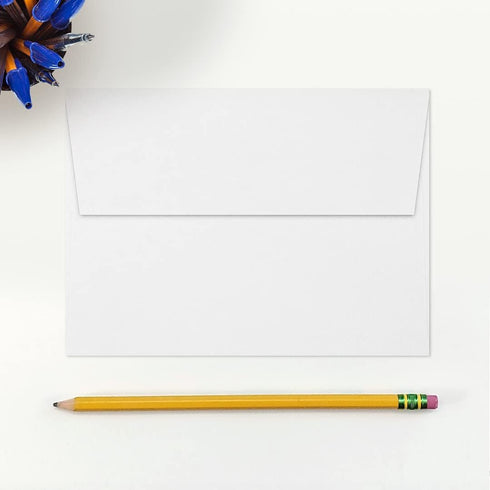LUXPaper A7 Invitation Envelopes, Peel & Press, 5 1/4" x 7 1/4", Bright White, 50 Qty