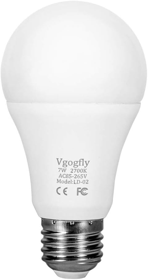 Vgogfly Dusk to Dawn Light Bulb, Warm White