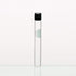40pcs of Glass Serological Test Tubes with Black Bakelite Screw Caps Silicon Liners, Vol.15ml 16x150mm with Marking Area, Borosilicate Glass Material, Flat Bottom, LVH004