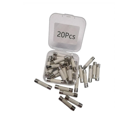 6.3A T6.3A250V Fuse, Ceramic Fuse, 6.3A250V, 5 * 20mm, 20 pcs