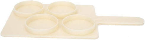 HLMP47B ABS Milk Sampling Tray, 11.02x5.51x0.59inch, for Cattle Farm Laboratory Mastitis Test Board