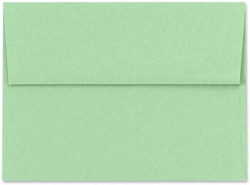 LUXPaper A7 Invitation Envelopes | 5 1/4" x 7 1/4" | Pastel Green | 60lb. Text | 50 Qty by LUXPaper