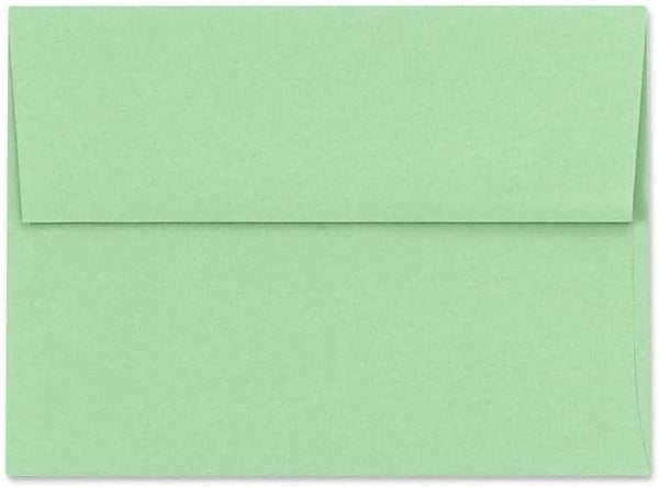 LUXPaper A7 Invitation Envelopes | 5 1/4" x 7 1/4" | Pastel Green | 60lb. Text | 50 Qty by LUXPaper