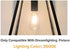 Dream lighting LED Edison Bulb 3W, 150 Lumens, Neutral White 3500K, LED Vintage Replace Globe Dinette Light Fixtures, pack of 2 by Dream lighting