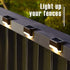 16 Pack GIGALUMI Led Solar Deck Lights, Waterproof for Outdoor Stairs, Step, Fence, Railing, Yard and Patio (Warm