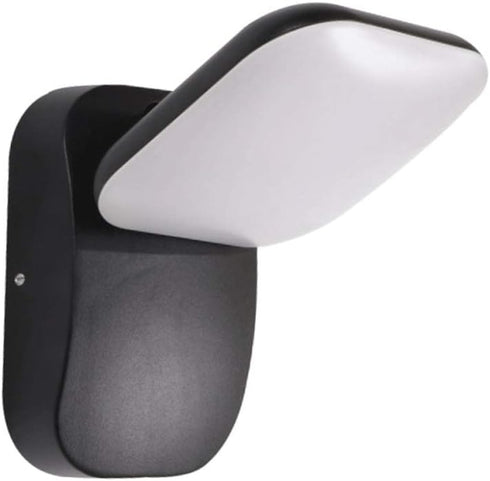 MGAYTYOAG Modern Wall Light 12W LED Wall Sconce Waterproof Wall Lamp, Black Metal