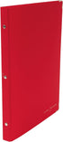 Kokuyo Color Palette Metal Round Ring Binder A4-S, 30 Holes, Up to 100 Sheets, 5 Colorful Tab Dividers, Red