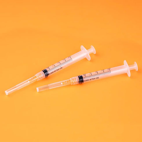 2.5ml Syringe with Needle, 25G Needle 20-Pack, Individually Packed for Industrial Laboratories