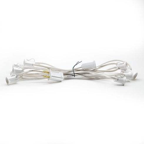 Hometown Evolution, Inc. C7 Outdoor Light Stringer, 12" Socket Spacing, C7 (E12)
